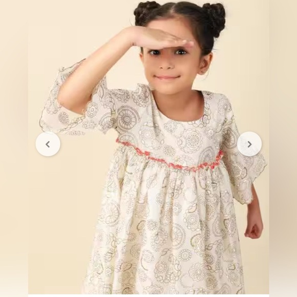 Fabindia Girls Floral Print Fit & Flare Dress
4-6 years 80%cotton 20%SILK - Picture 2 of 15